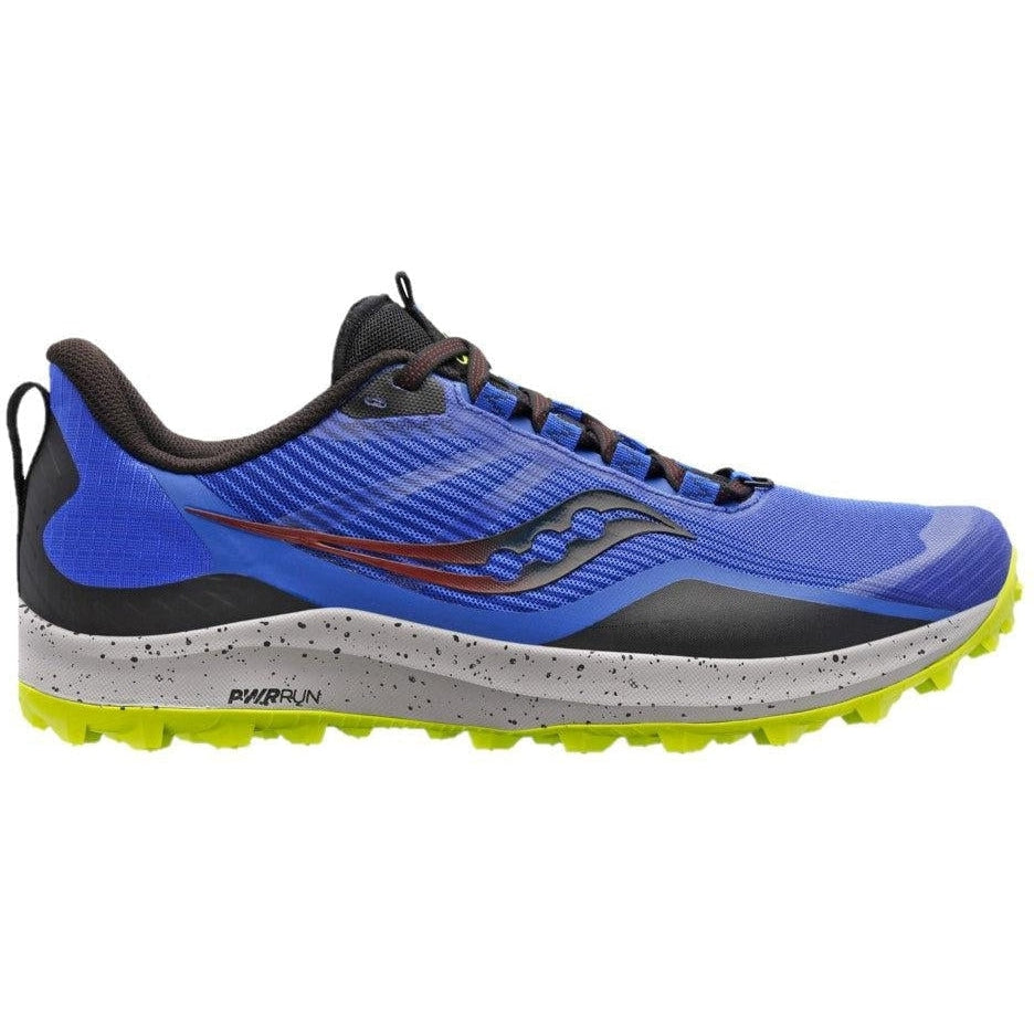 Men's Saucony Peregrine 12, Blue Raz/Acid, 10.5 D Medium