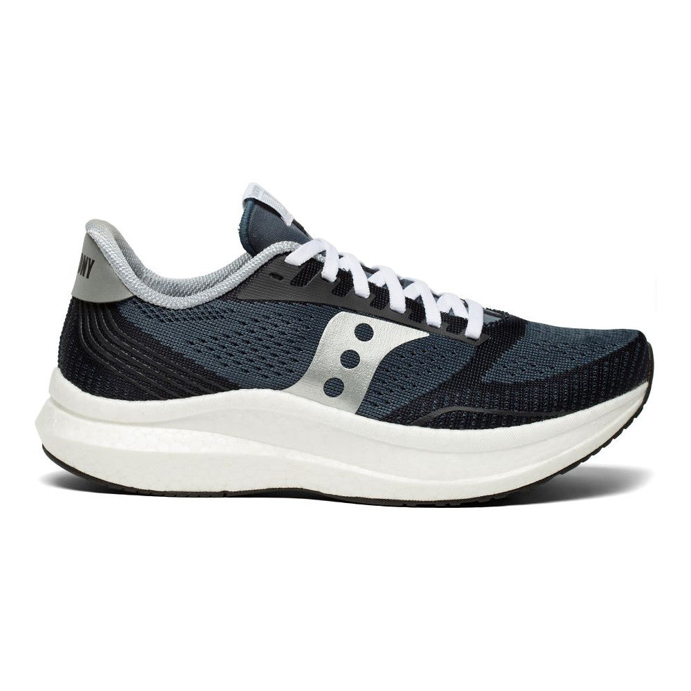 Women's Saucony Endorphin Pro, Icon Pack - Navy/Silver, 7 B Medium