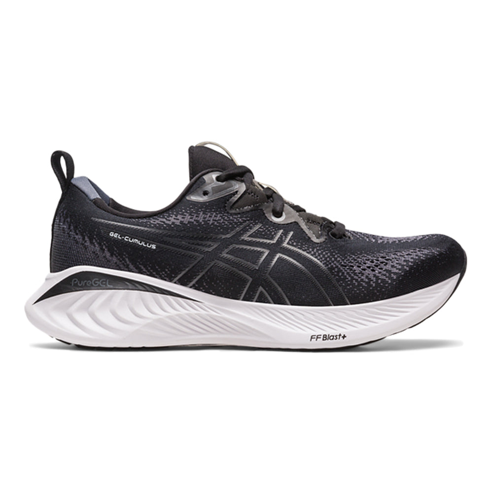 Women's Asics Gel-Cumulus 25, Black/White, 8 D Wide