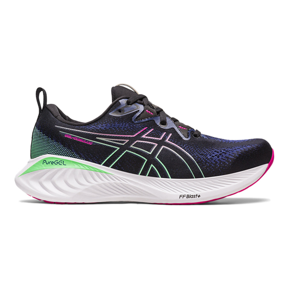 Women's Asics GEL-Cumulus 25, Black/Pink Rave, 10 B Medium