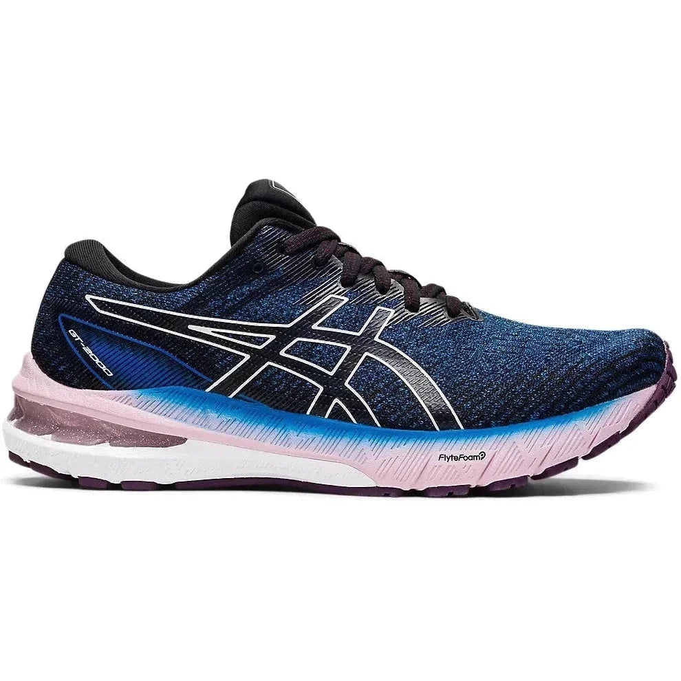 Women's Asics GT-2000 10, LAKE DRIVE/WHITE, 8.5 B Medium