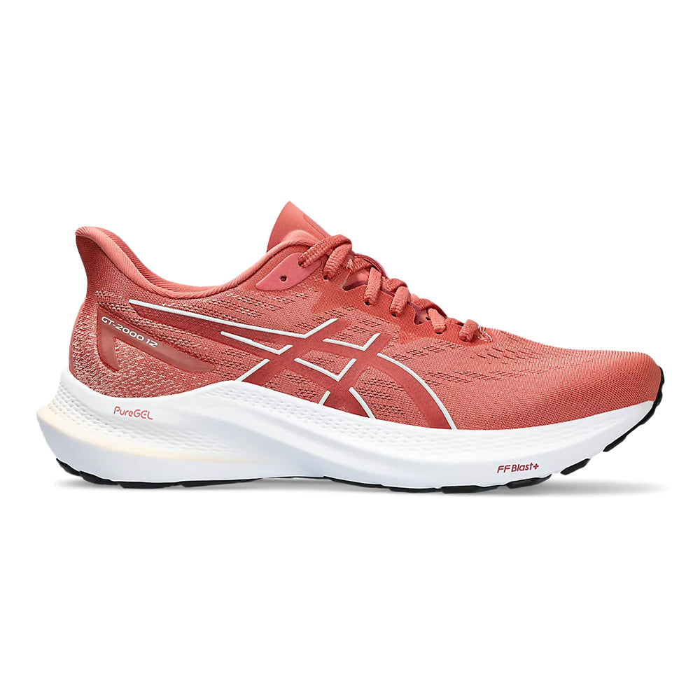 Women's Asics GT-2000 12, Light Garnet/Brisket Red, 9.5 B Medium