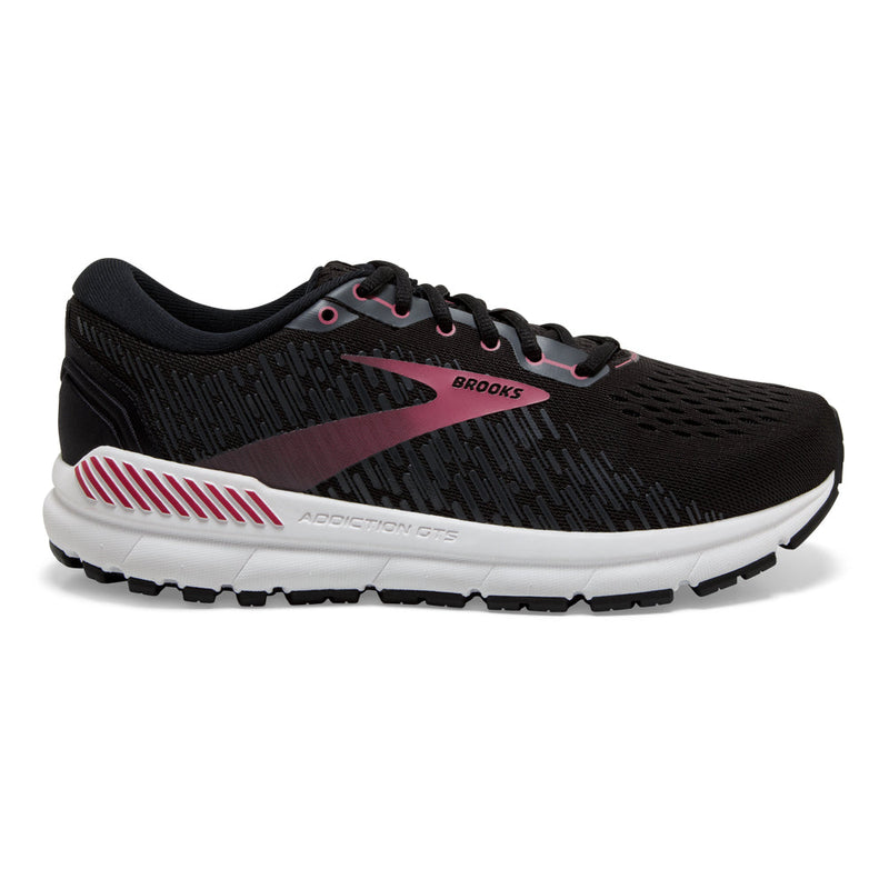 Women's Brooks Addiction GTS 15, Black/Ebony/Mauvewood, 6.5 2E Extra Wide