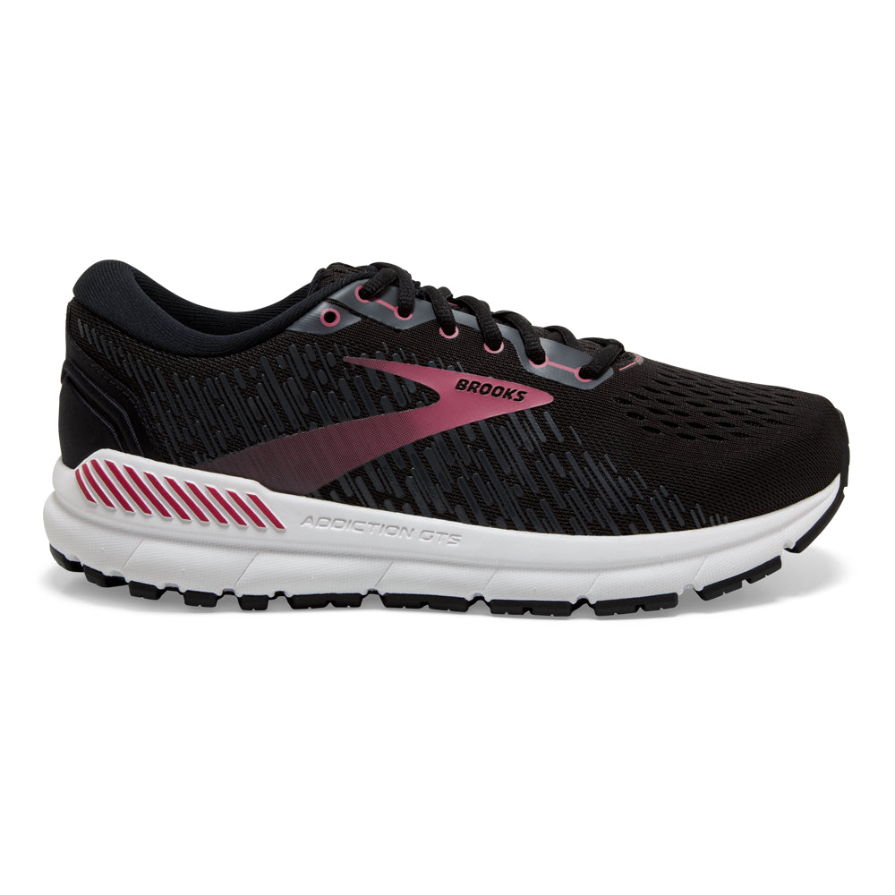 Women's Brooks Addiction GTS 15, Black/Ebony/Mauvewood, 9.5 B Medium