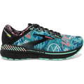 Women's Brooks Adrenaline GTS 22, Black/Yucca/Flamingo Pink, 6.5 B Medium