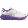 Women's Brooks Adrenaline GTS 22, White/Coral/Purple, 6 B Medium