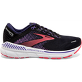 Women's Brooks Adrenaline GTS 22, Black/Purple/Coral, 5.5 B Medium