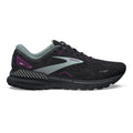 Women's Brooks Adrenaline GTS 23, Black/Light Blue/Purple, 9.5 B Medium