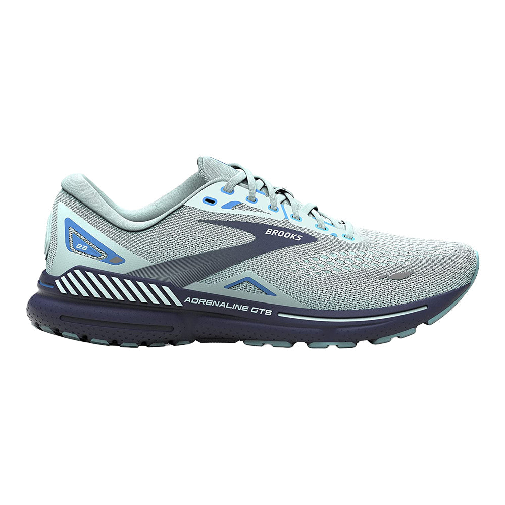 Women's Brooks Adrenaline GTS 23, Blue Glass/Nile Blue/Marina, 12 B Medium