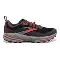 Women's Brooks Cascadia 16 GTX, Black/Blackened Pearl/Coral, 9.5 B Medium