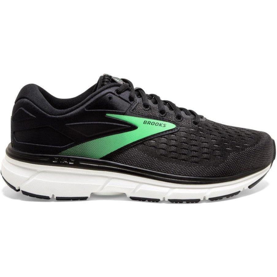 Women's Brooks Dyad 11, Black/Ebony/Green, 10.5 B Medium