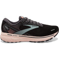Women's Brooks Ghost 14, Black/Pearl/Peach, 10.5 B Medium