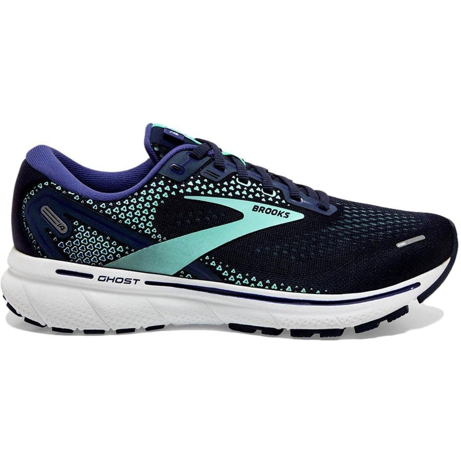Women's Brooks Ghost 14, Peacoat/Yucca/Navy, 9 B Medium