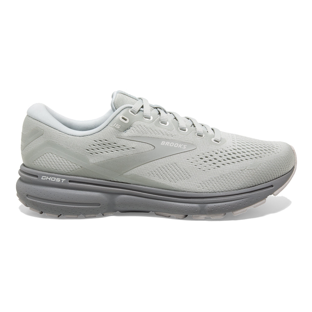 Women's Brooks Ghost 15, Illusion/White, 9.5 B Medium