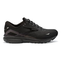 Women's Brooks Ghost 15, Black/Black/Ebony, 5.5 D Wide