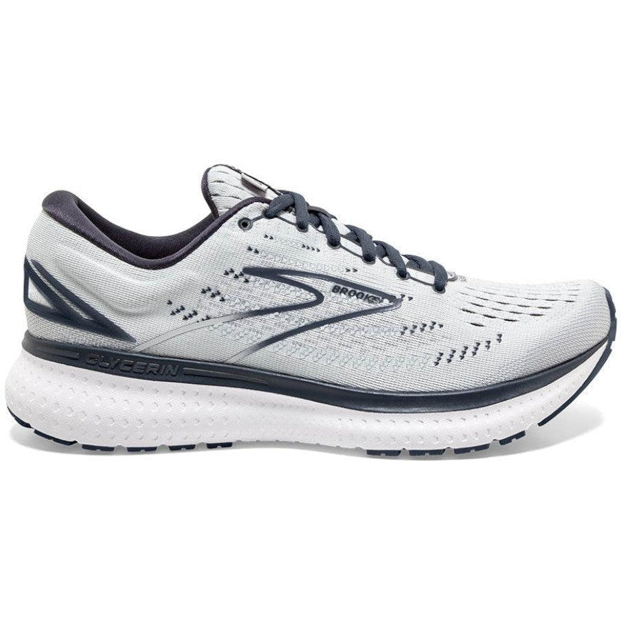 Women's Brooks Glycerin 19, Grey/Ombre/White, 7.5 D Wide