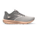 Women's Brooks Launch 10, Grey/Crystal Grey/Pale Peach, 8 B Medium