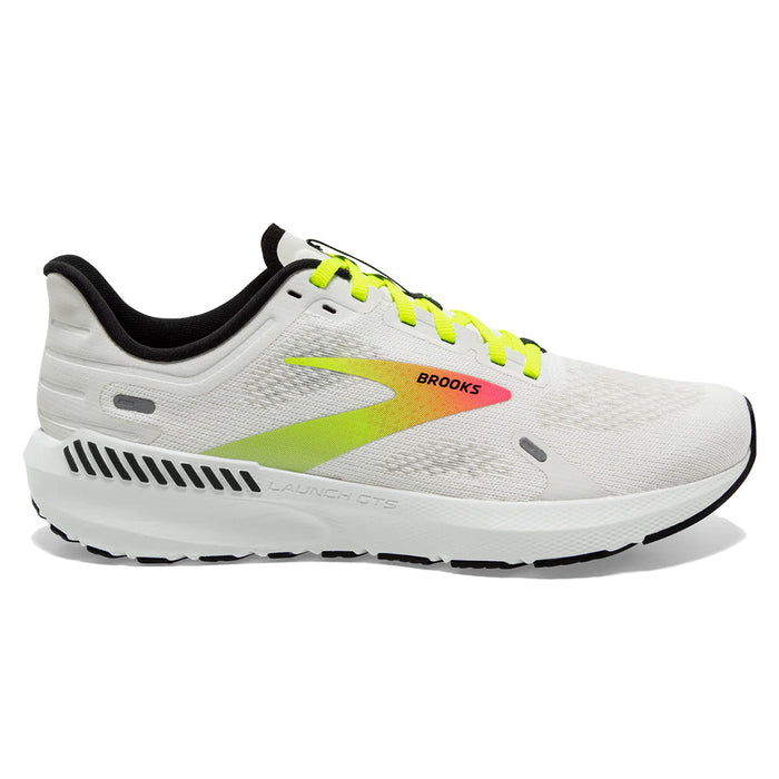 Women's Brooks Launch 9, White/Pink/Nightlife, 11 B Medium