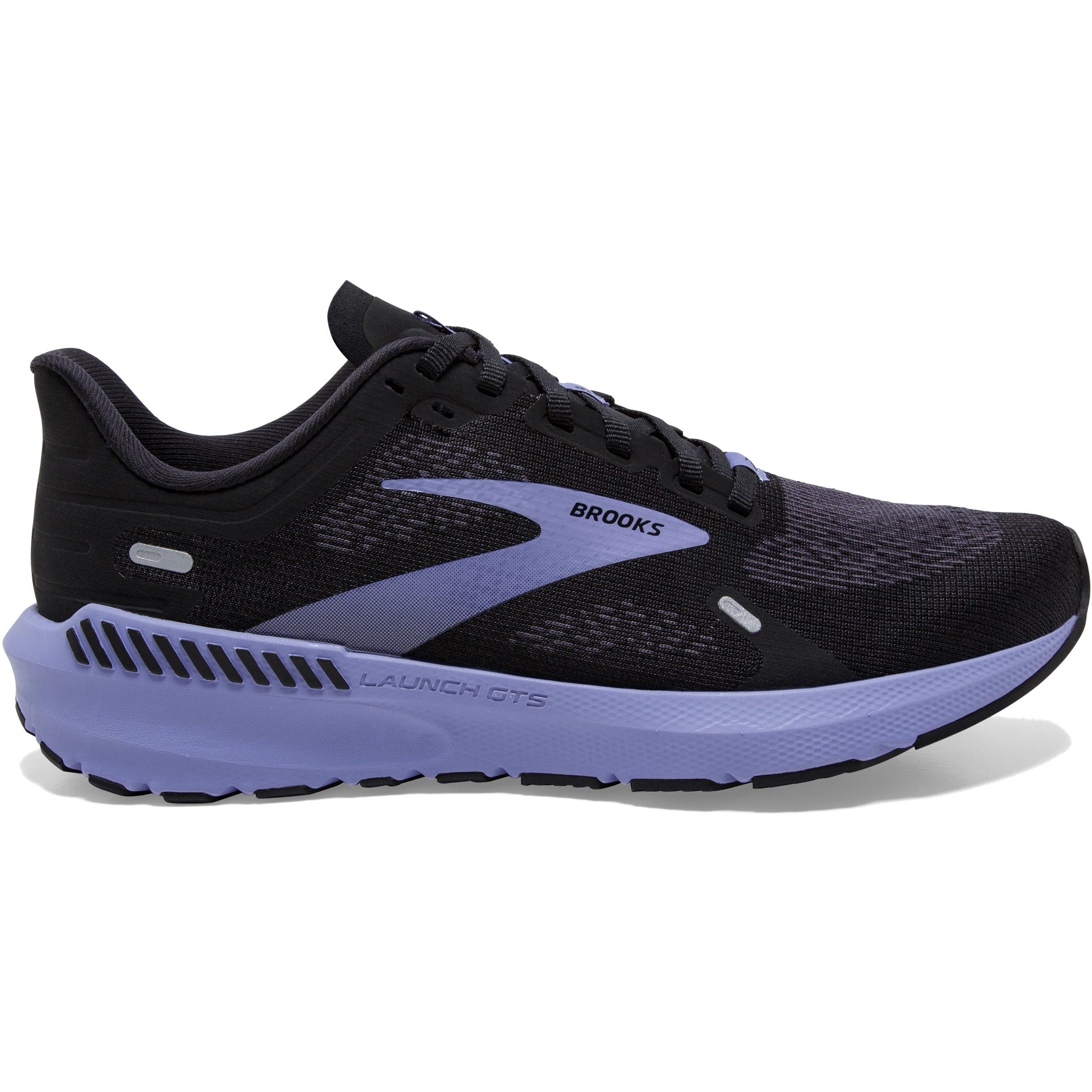 Women's Brooks Launch GTS 9, Black/Ebony/Purple, 11 B Medium
