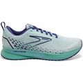 Women's Brooks Levitate 5, White/Navy Blue/Yucca, 8.5 B Medium