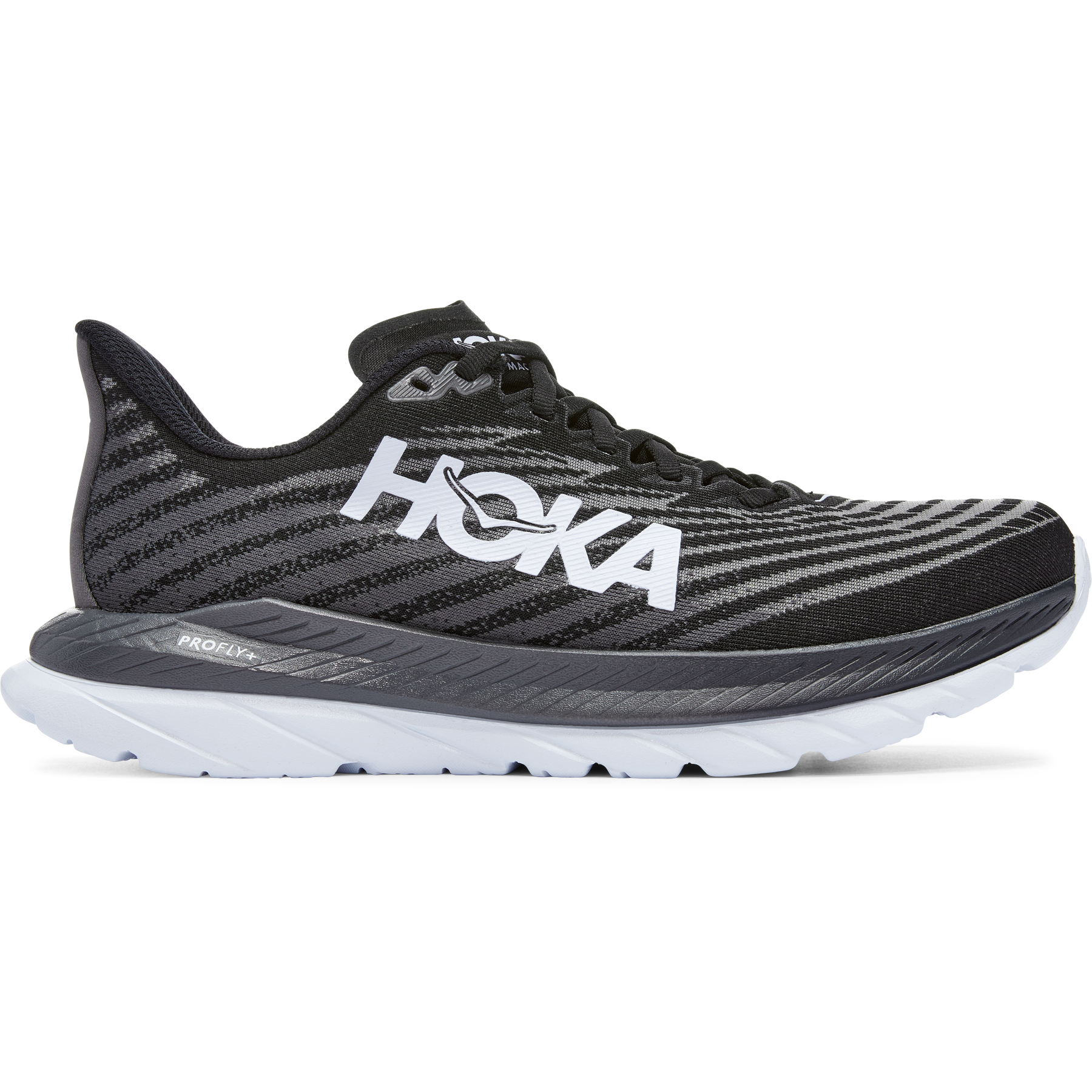 Women's Hoka One One Mach 5, Black/Castlerock, 10 B Medium