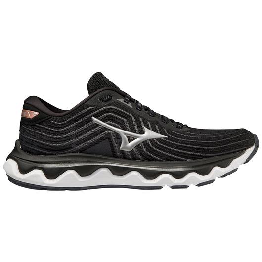 Women's Mizuno Wave Horizon 6, Black/Silver, 11 B Medium
