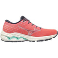 Women's Mizuno Wave Inspire 17 Waveknit, Ignition Red/Snow White, 7.5 B Medium