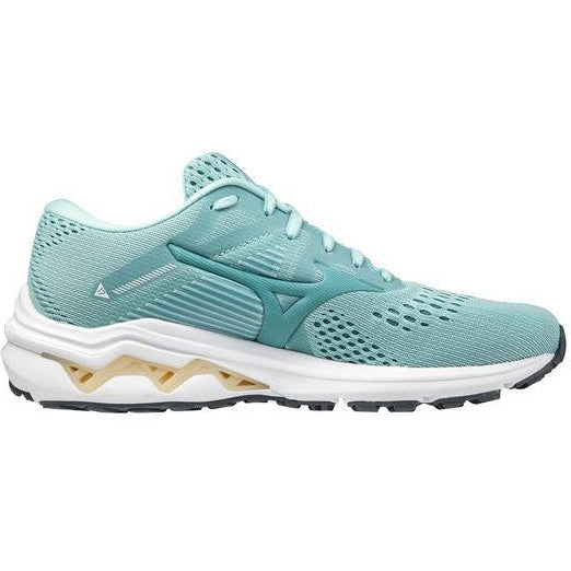 Women's Mizuno Wave Inspire 17, Eggshell Blue/Dusty Turquoise, 10.5 B Medium