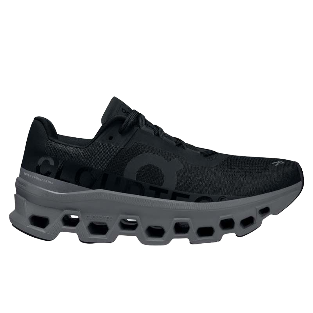 Women's On Cloudmonster, Black/Magnet, 9.5 B Medium