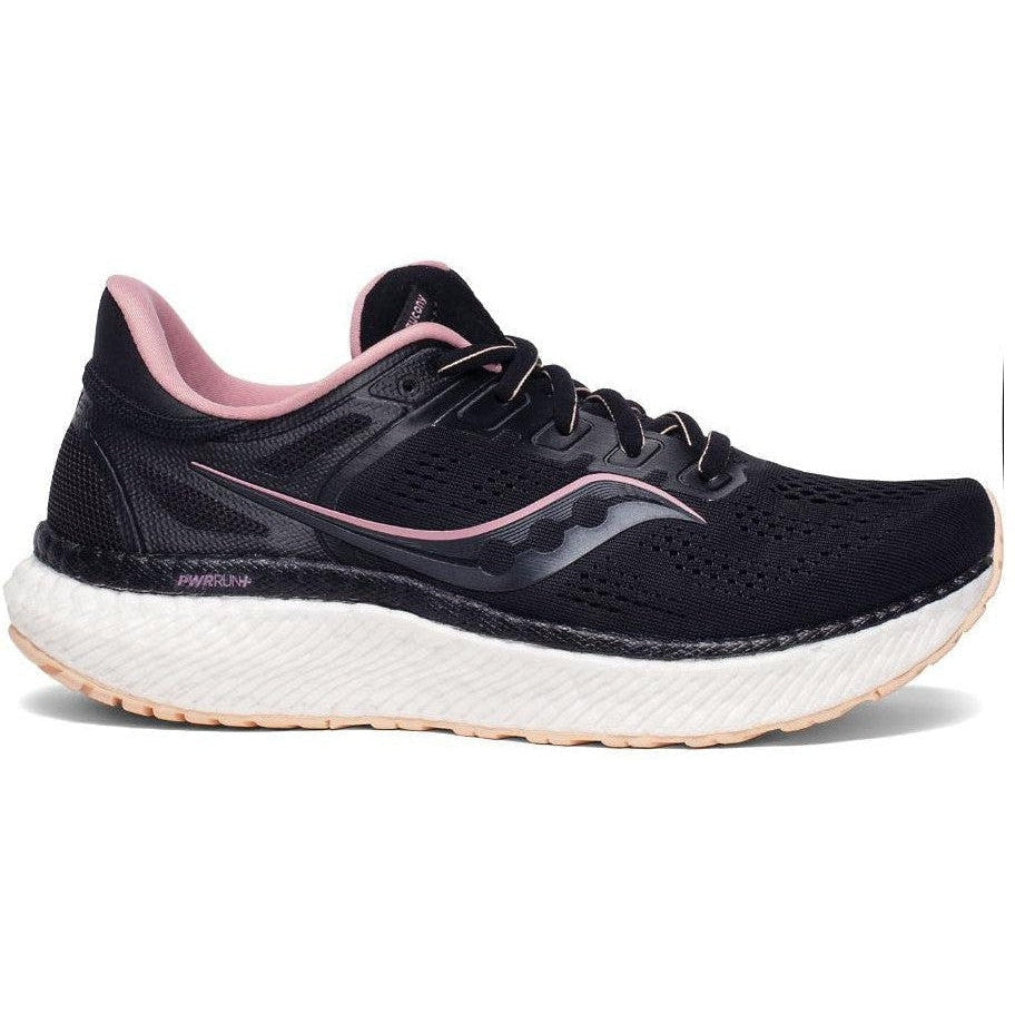 Women's Saucony Hurricane 23, Black/Rosewater, 10 B Medium