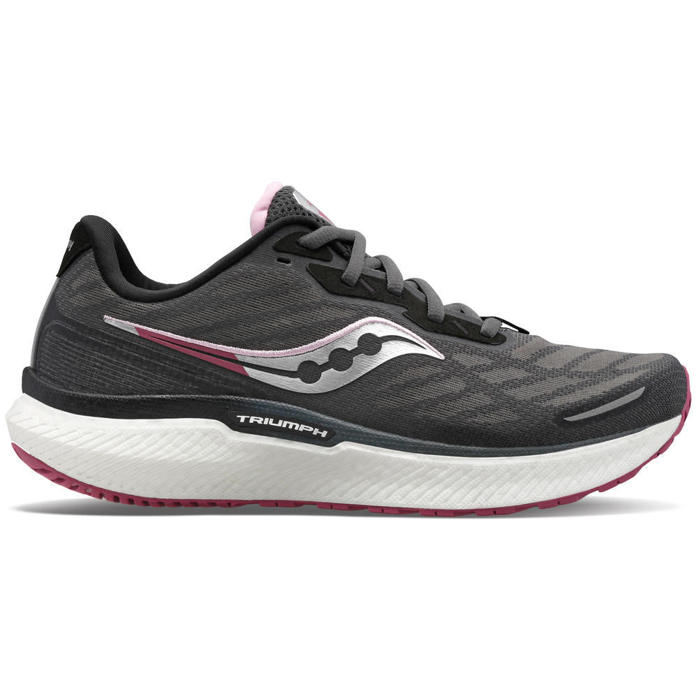 Women's Saucony Triumph 19, Shadow/Quartz, 9.5 B Medium