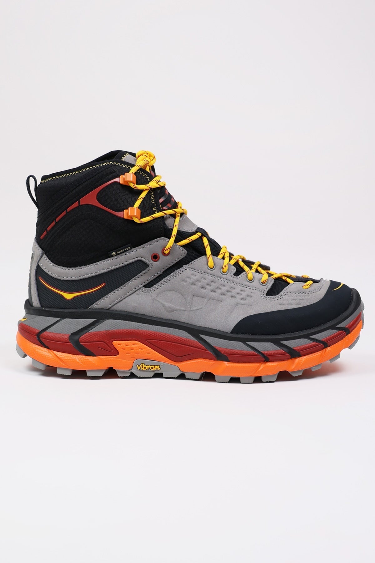 Women's Hoka One One Tor Ultra Hi WP, Black/Flame, 9.5 B Medium