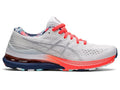 Women's Asics Gel-Kayano 28, White/Thunder Blue, 5 B Medium