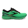Men's Brooks Ghost 15, Green/Black/Sharp Green, 9.5 D Medium